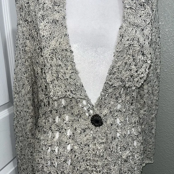 Soft Surroundings Long Sleeve Knitted Cardigan Sweater Womens Sz PS Petite Small - Picture 4 of 11
